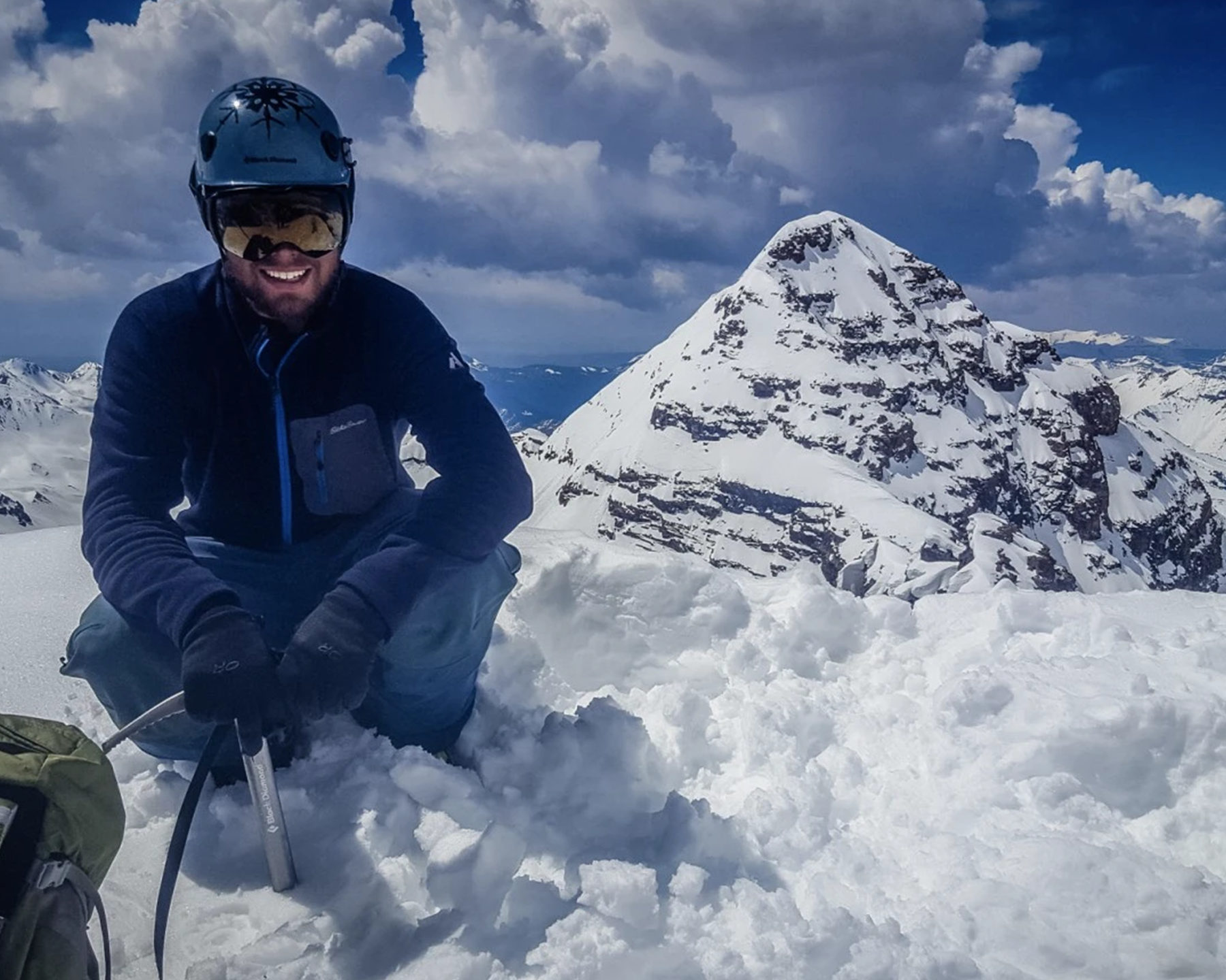 Skier Skins in the Vail Backcountry