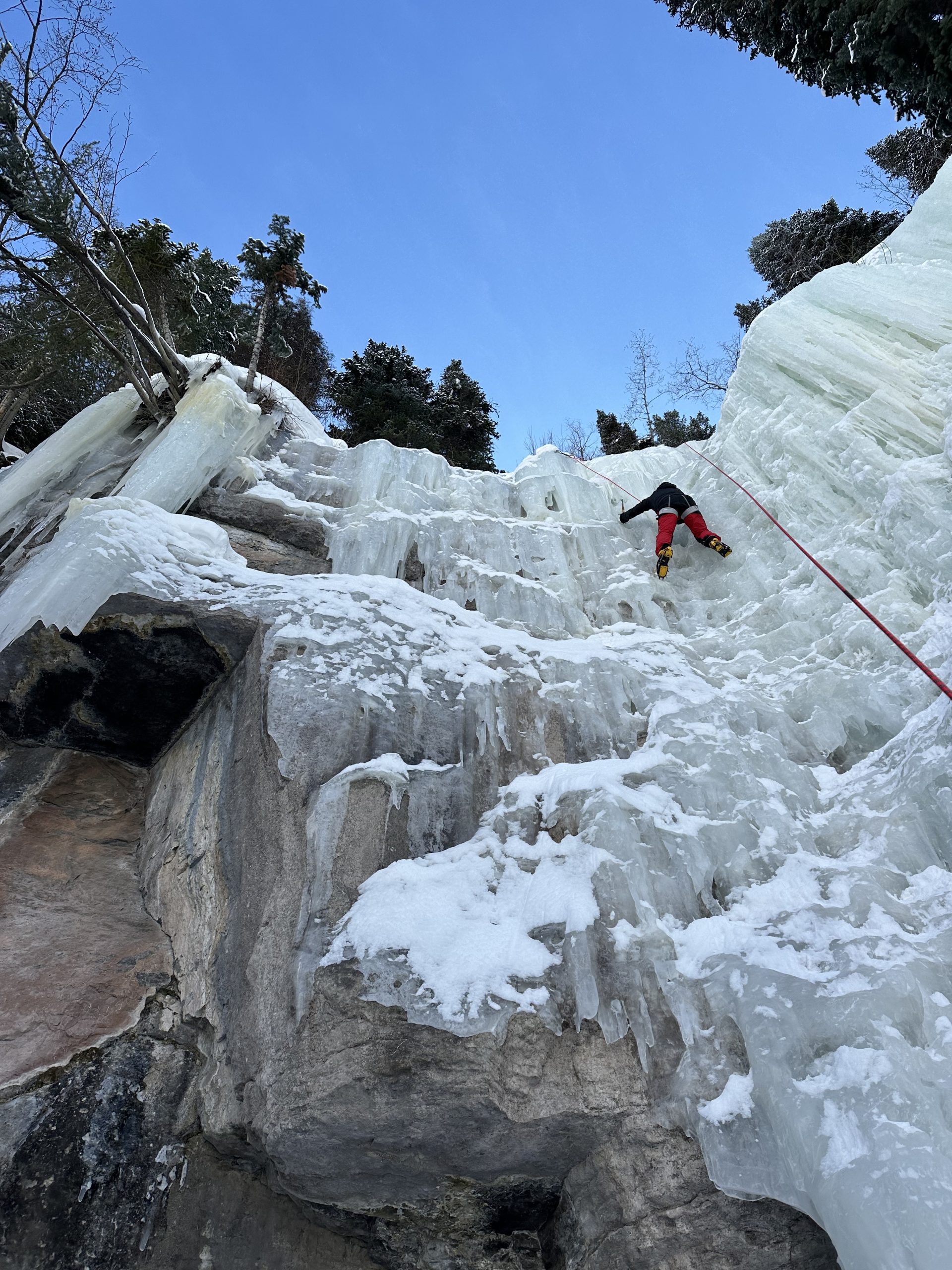 Group and Corporate Ice Climbing in Vail Beginner Ice Climbing at Firehouse in East Vail