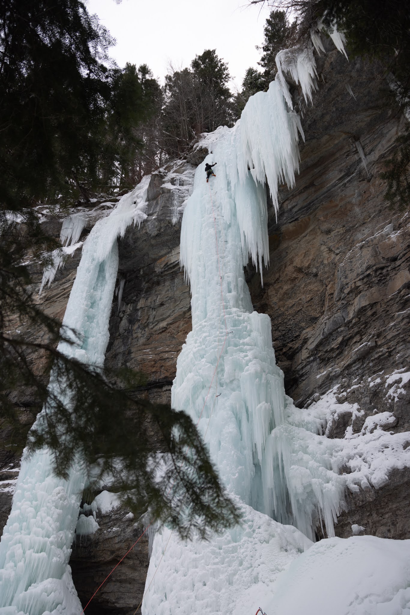 World Class Colorado Ice Climbing Ice Climb the Rigid Designator in East Vail Colorado
